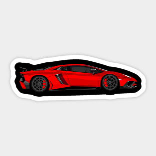 Italian V12 Aventador Gaming Tuning Fan Car Sticker